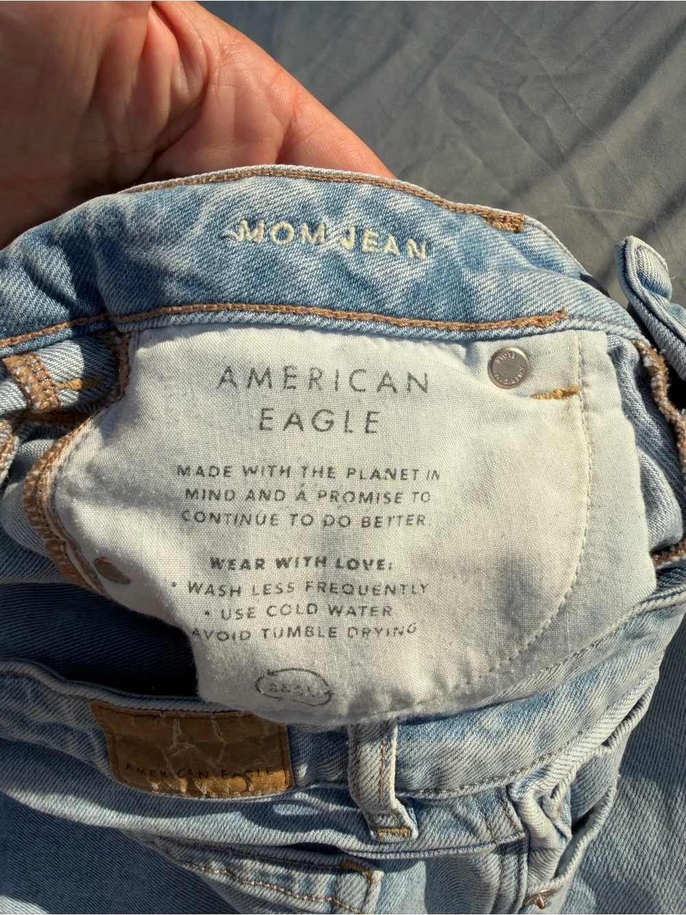 American Age Light Blue Straight-Leg Jeans